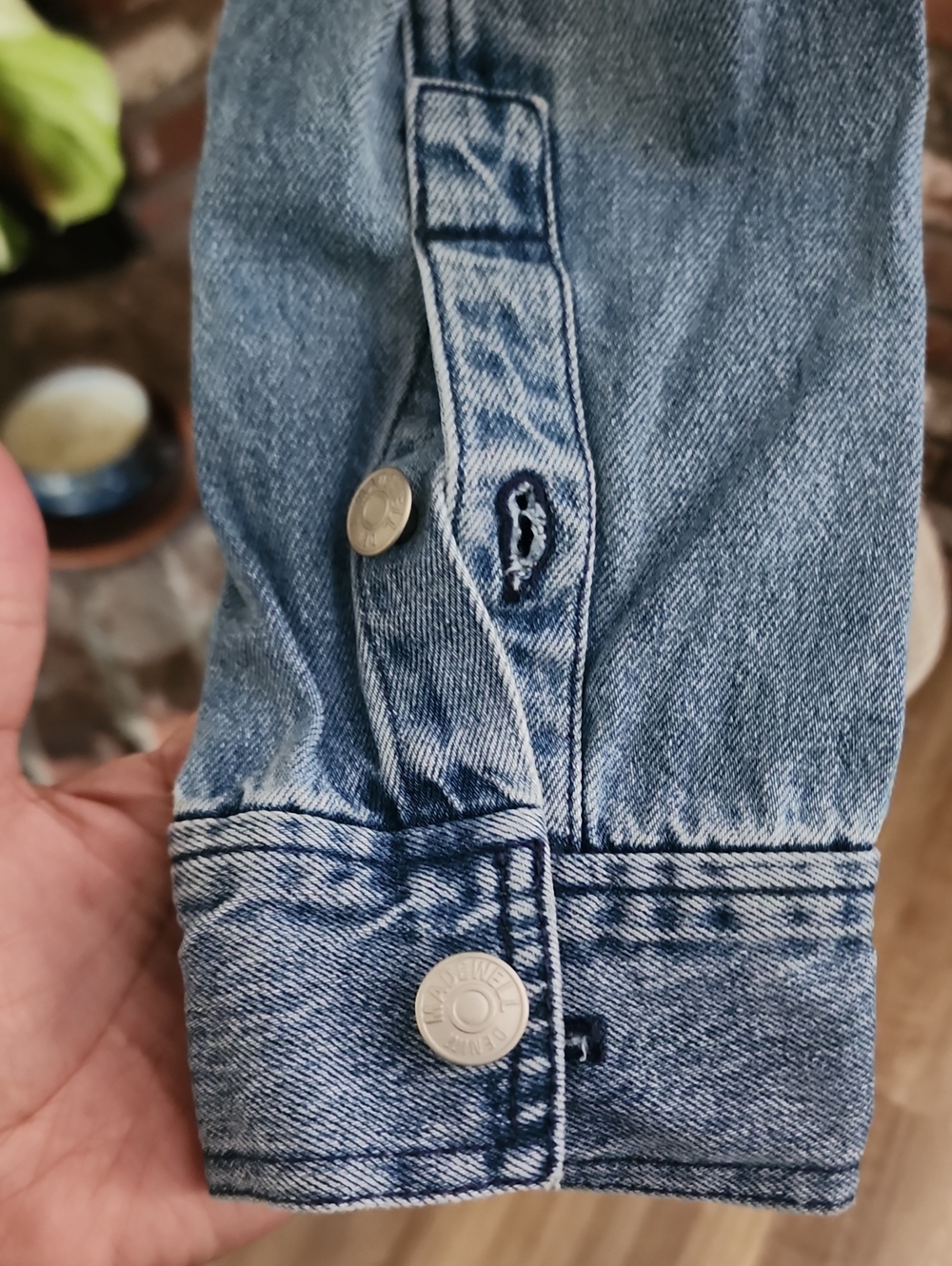 Madewell Denim Utility Jumpsuit Boiler Suit One Piece Light Wash Long Sleeve - Picture 5 of 10